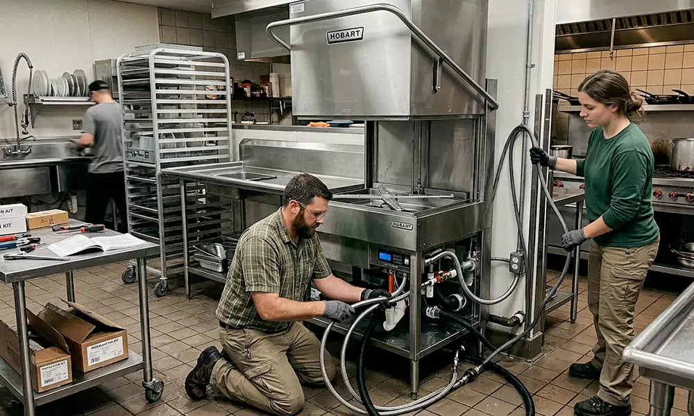 Commercial Dishwasher Installation in Auburn, MA
