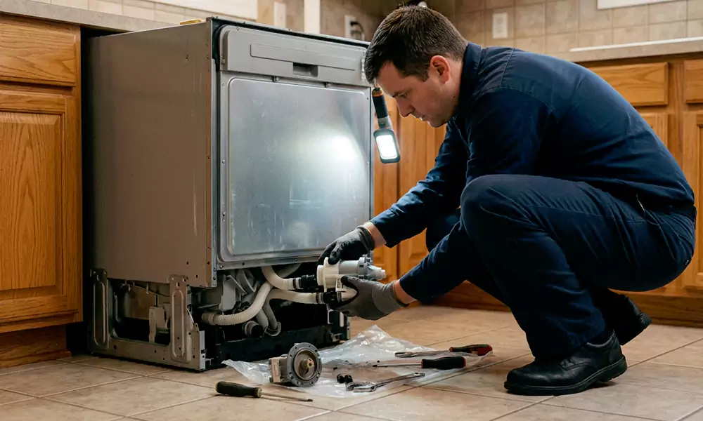 Dishwasher Pump Replacement in Auburn, MA