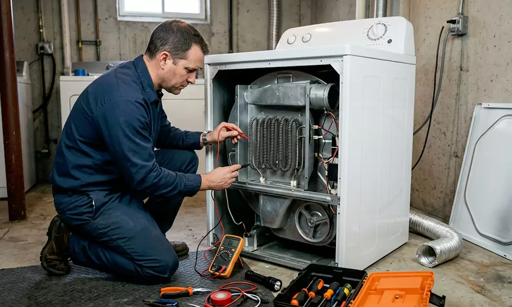 Dryer Not Heating Repair in Auburn, MA