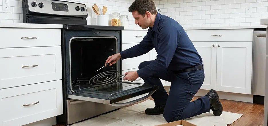 Oven Lower Heating Element Replacement in Auburn